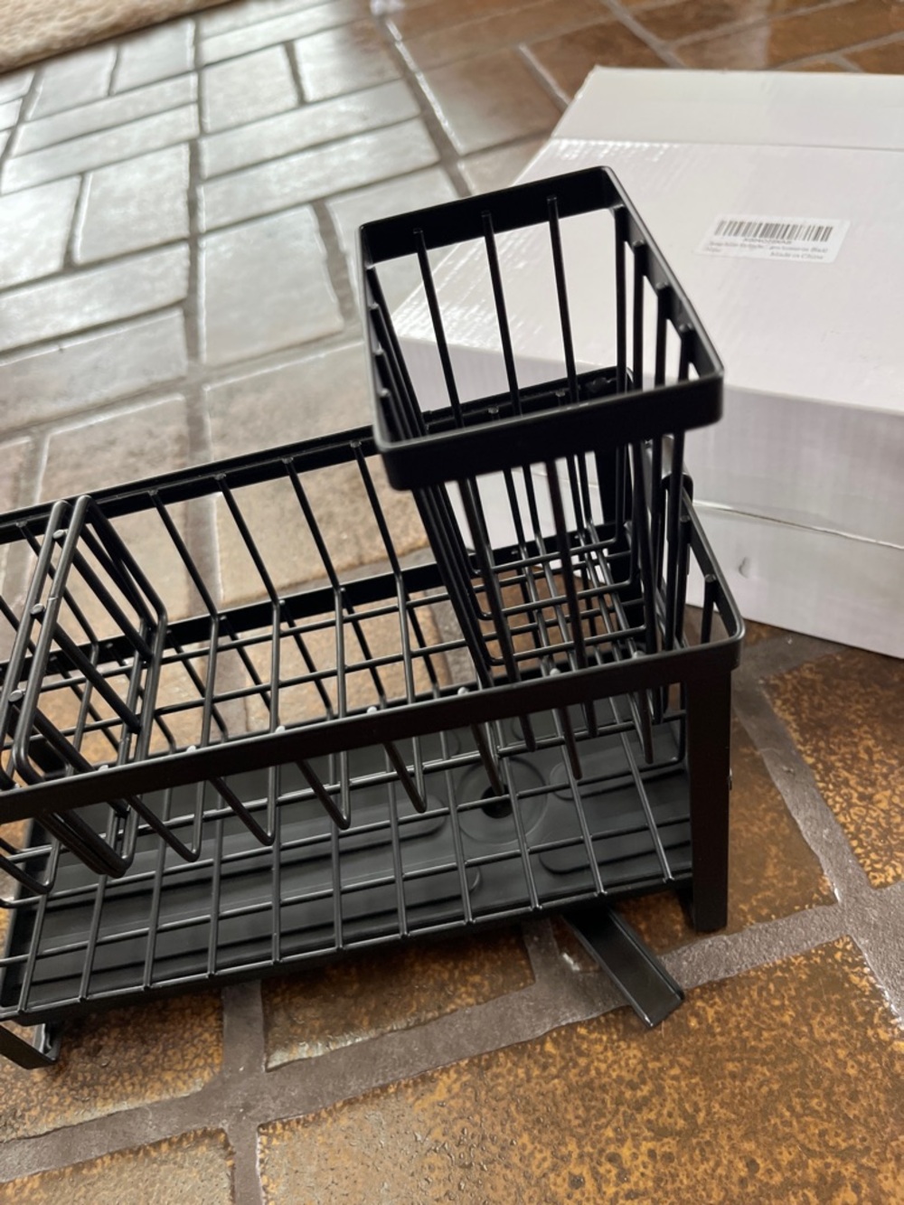 NIB Black 2 Tier Sponge Holder Kitchen Sink Caddy Organizer - Picture 9 of 14